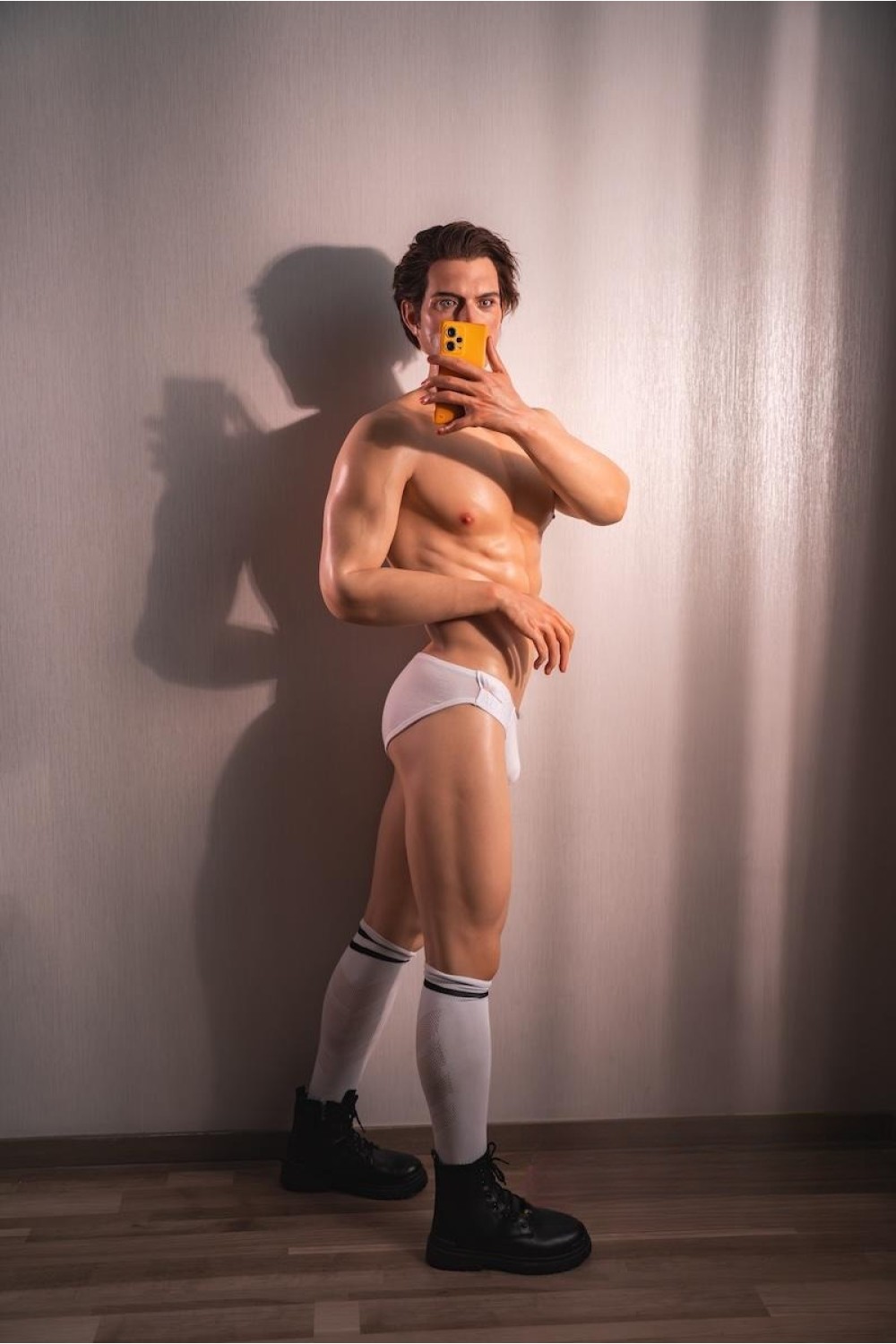 アメリカ全シリコン製メンズドール 自信溢れる筋肉をリアルに再現 Daven 180cm