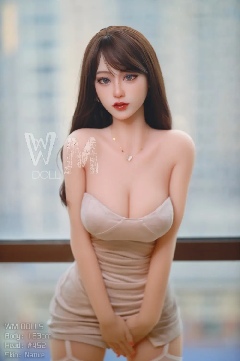 高品質 超リアル本人ようなラブドールシリコンヘッド 奧野明美 163cm