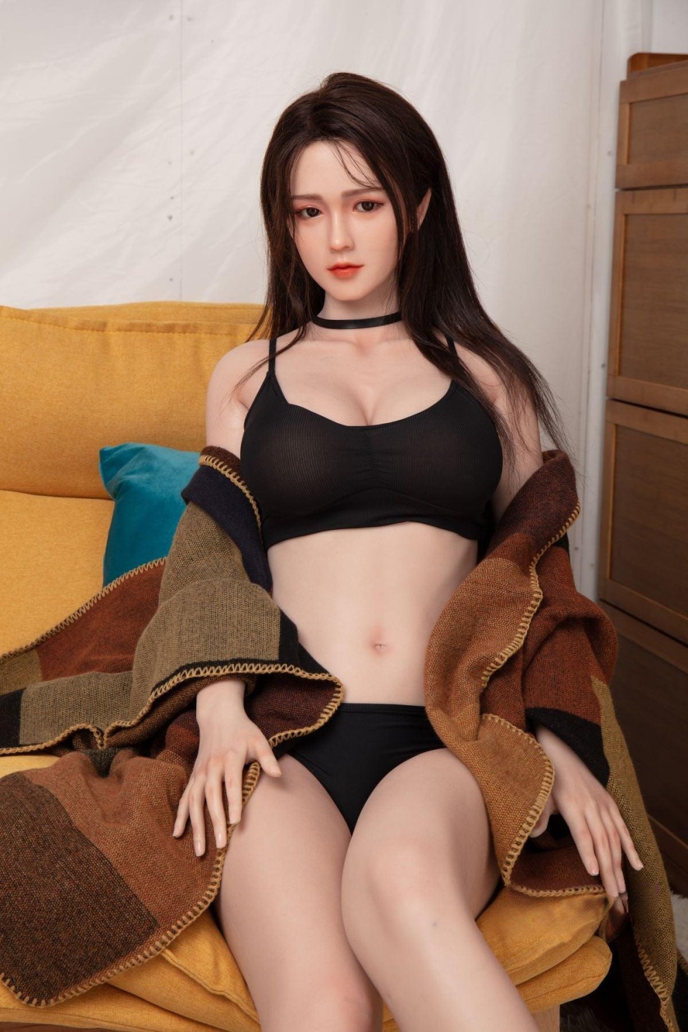 可愛い女王S級女優 ダッチワイフ エロいフルシリコン製 シリコンヘッド 中岡あさみ 170cm