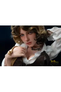 気質女神系 シリコンラブドール 美女高級爆乳頭部植毛リアルドール Moira 153cm