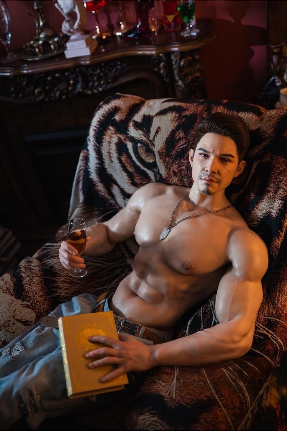 筋肉質シリコン 男性ラブドール高品質リアルボーイズフィギュア Alexander 170cm