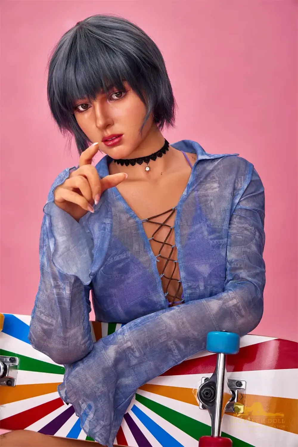 ラブドールエロ 女優ラブドール シリコン頭部植毛セックス 人形 Cora 168cm