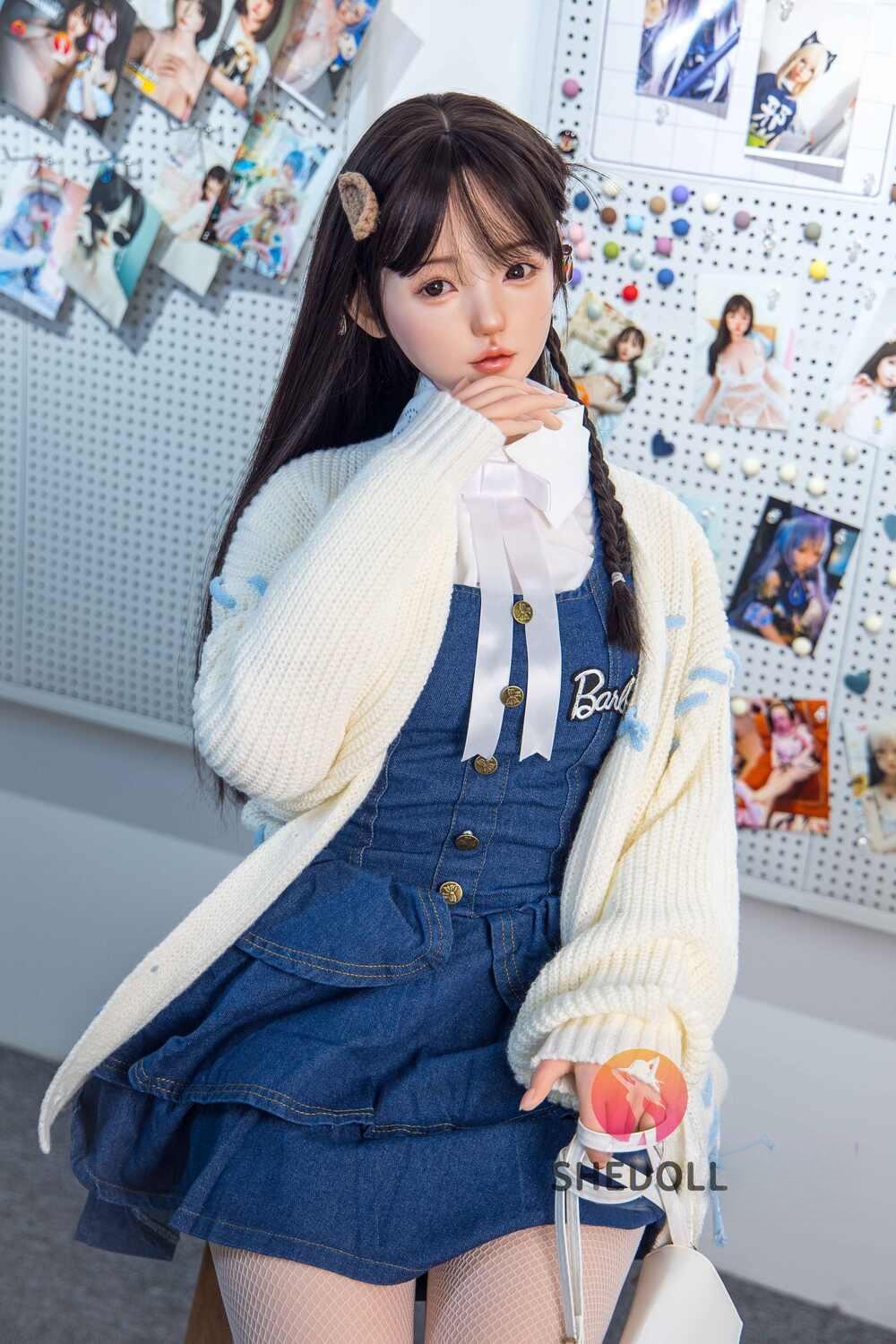 少女人形 優美なシリコン顔+柔らかいTPEボディのドール 本村瑠奈 150cm