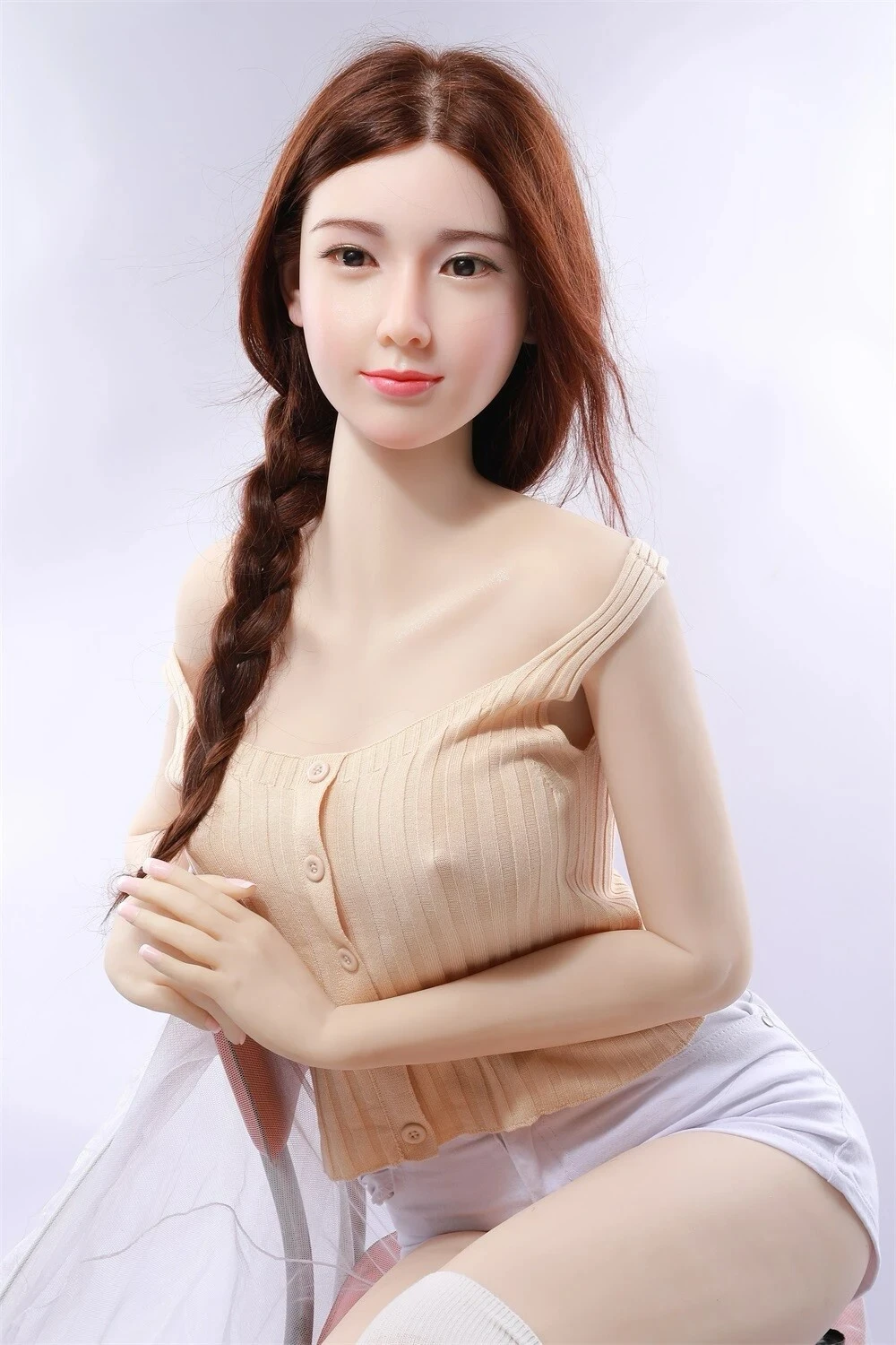 上質な美肌質感と自然な美乳を備えた高級シリコンドール 大平美結 163cm