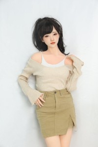 可憐な顔と柔軟なボディを持つ魅力的なシリコン頭部ラブドール 永井瑠奈 158cm