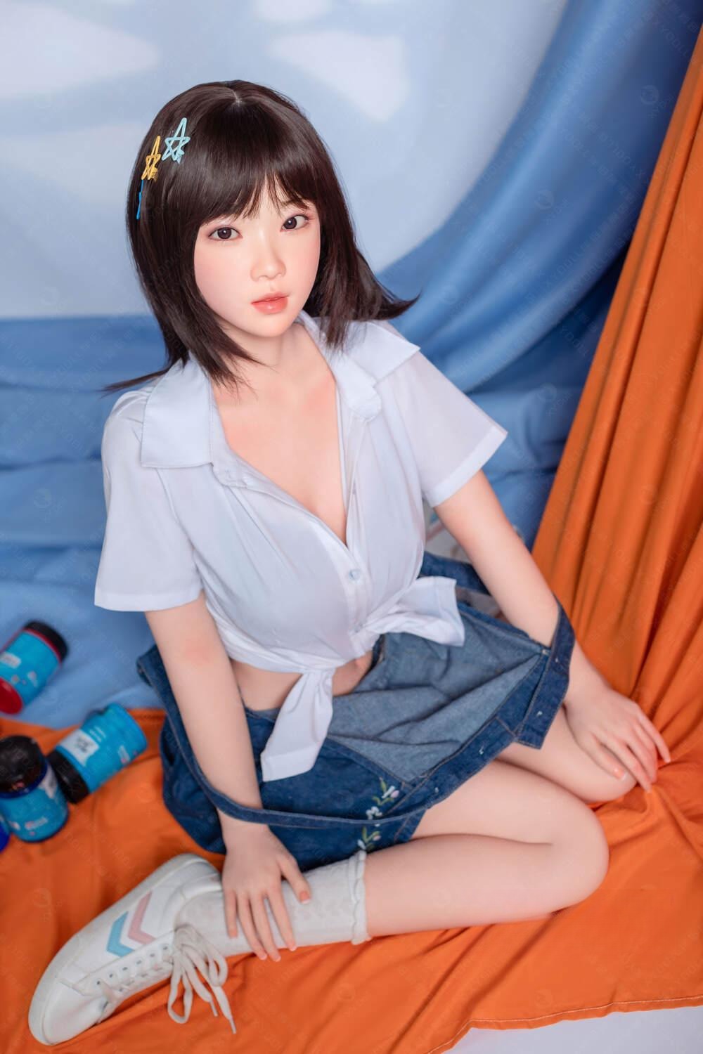 大型 オナホール自然な色合いと触り心地が良いリアルドール 名倉梨花 148cm
