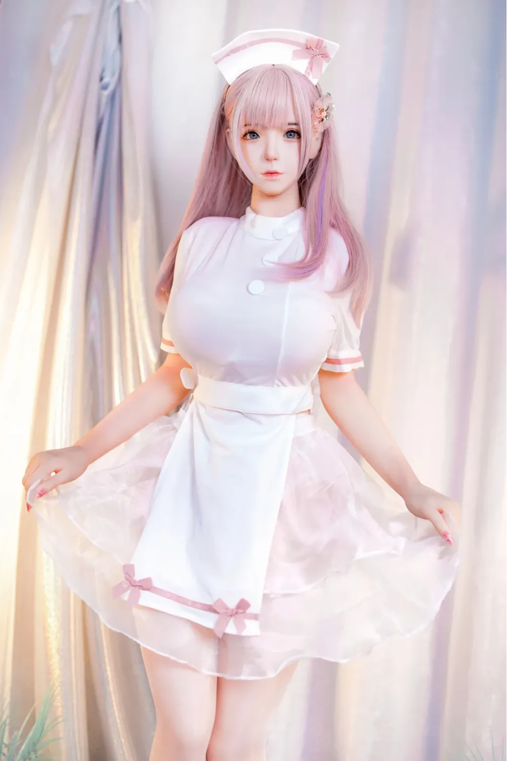 白肌で清楚系モデル ラブドール 天然系美少女のリアル再現 新垣纱由里 157cm
