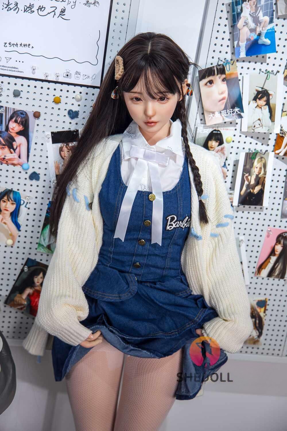 少女人形 優美なシリコン顔+柔らかいTPEボディのドール 本村瑠奈 150cm