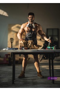 職人男性ラブドール 筋肉男性モデルシリコンラブドール Grady 183cm