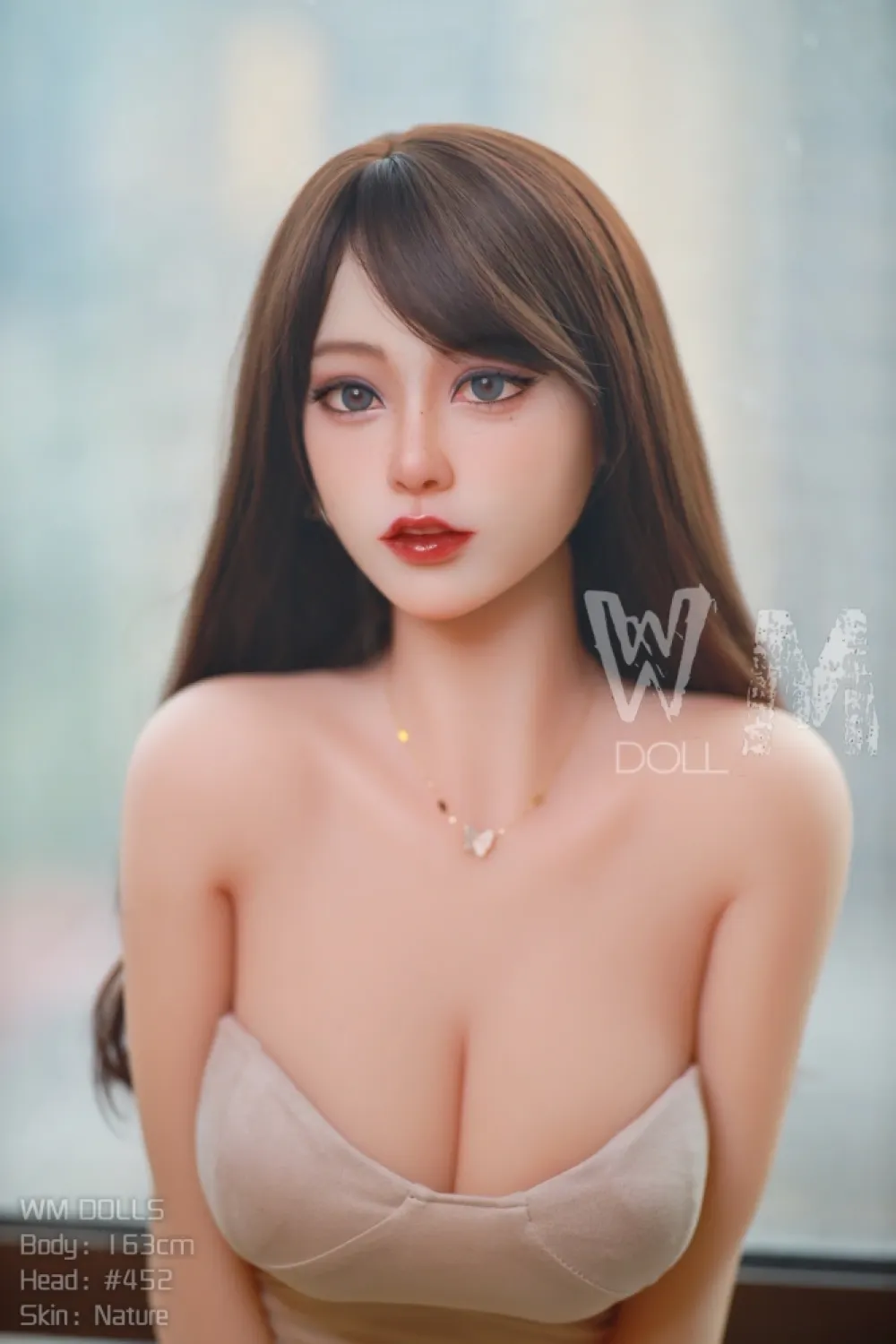 高品質 超リアル本人ようなラブドールシリコンヘッド 奧野明美 163cm