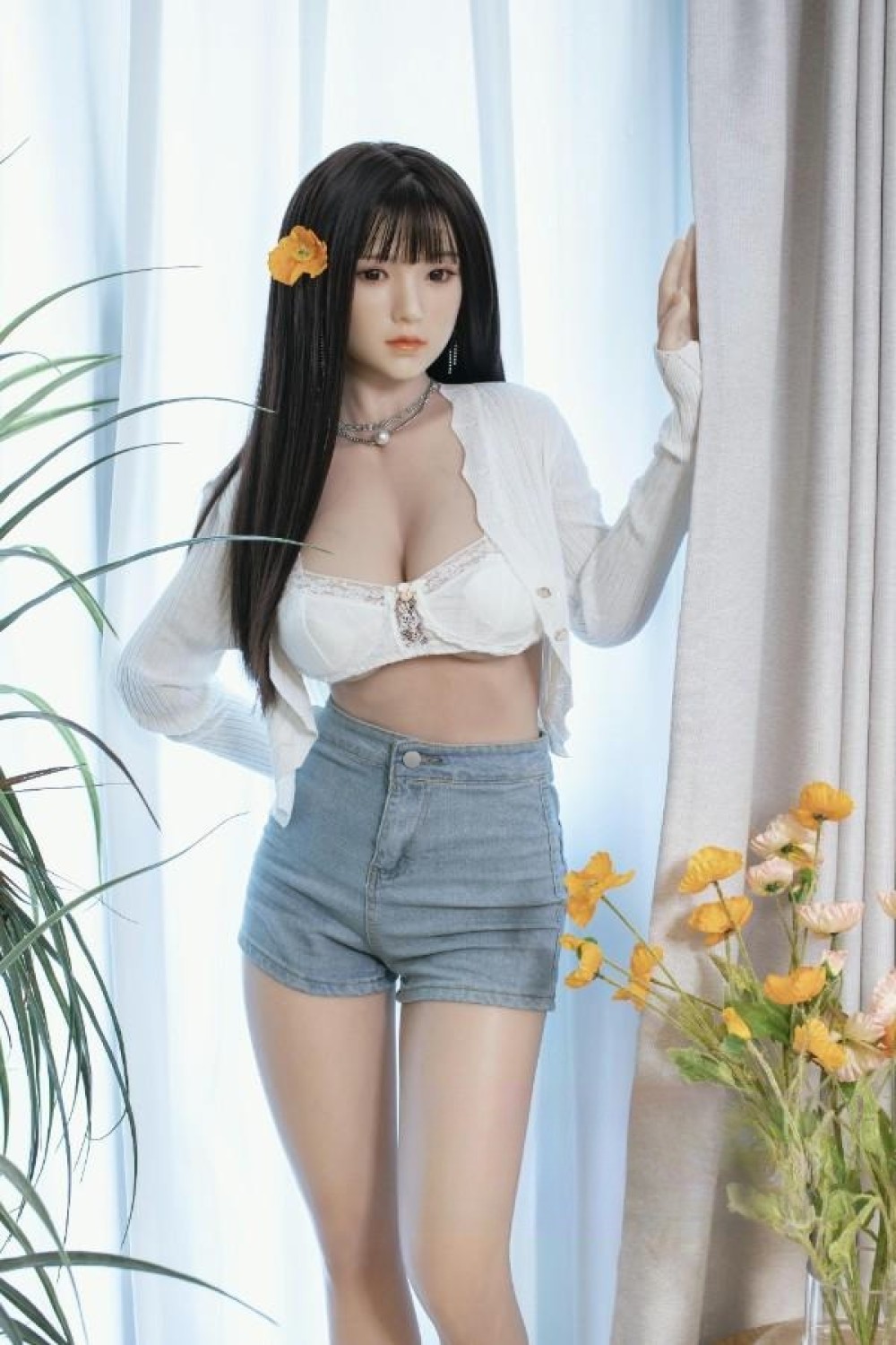 真っ白なツルツルお肌のラブドール超綺麗な美人顔ドール 須山李奈 160cm