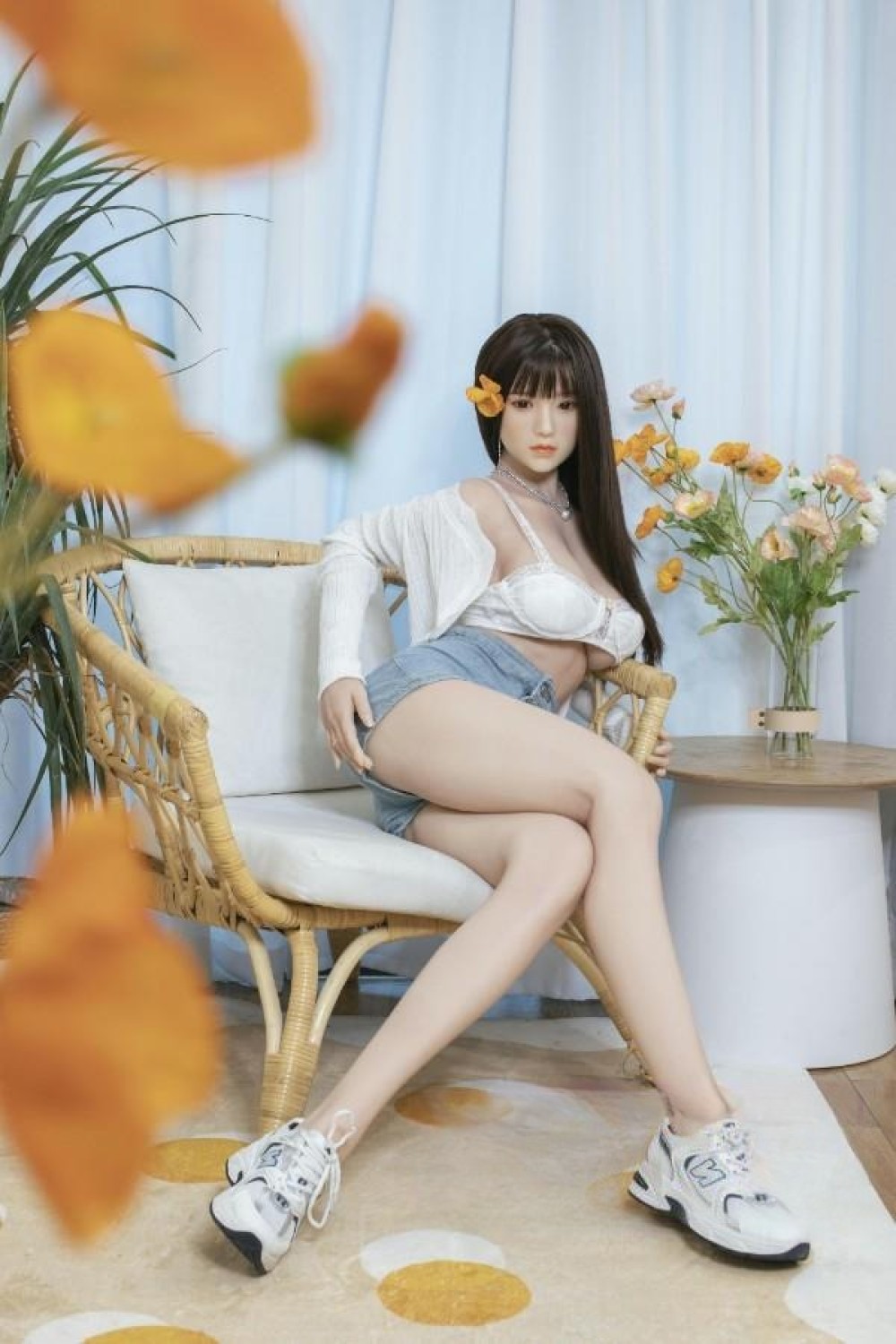 真っ白なツルツルお肌のラブドール超綺麗な美人顔ドール 須山李奈 160cm
