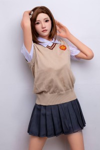 中学生タイプTPE製ボディ+シリコン頭部のリアルドール 小林理沙 158cm